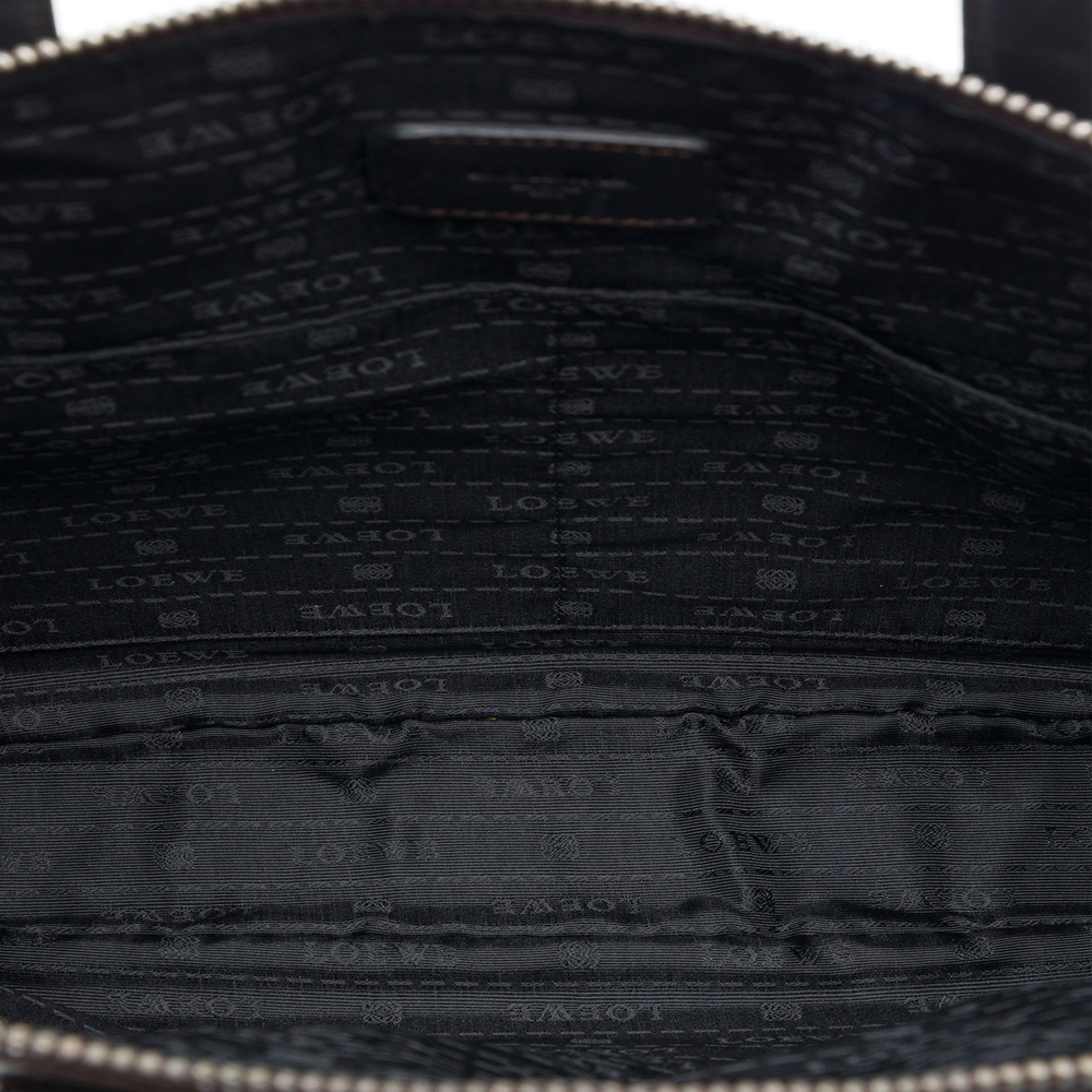 Pre-Loved LOEWE Leather Anagram Toledo Briefcase - Picture 4 of 6